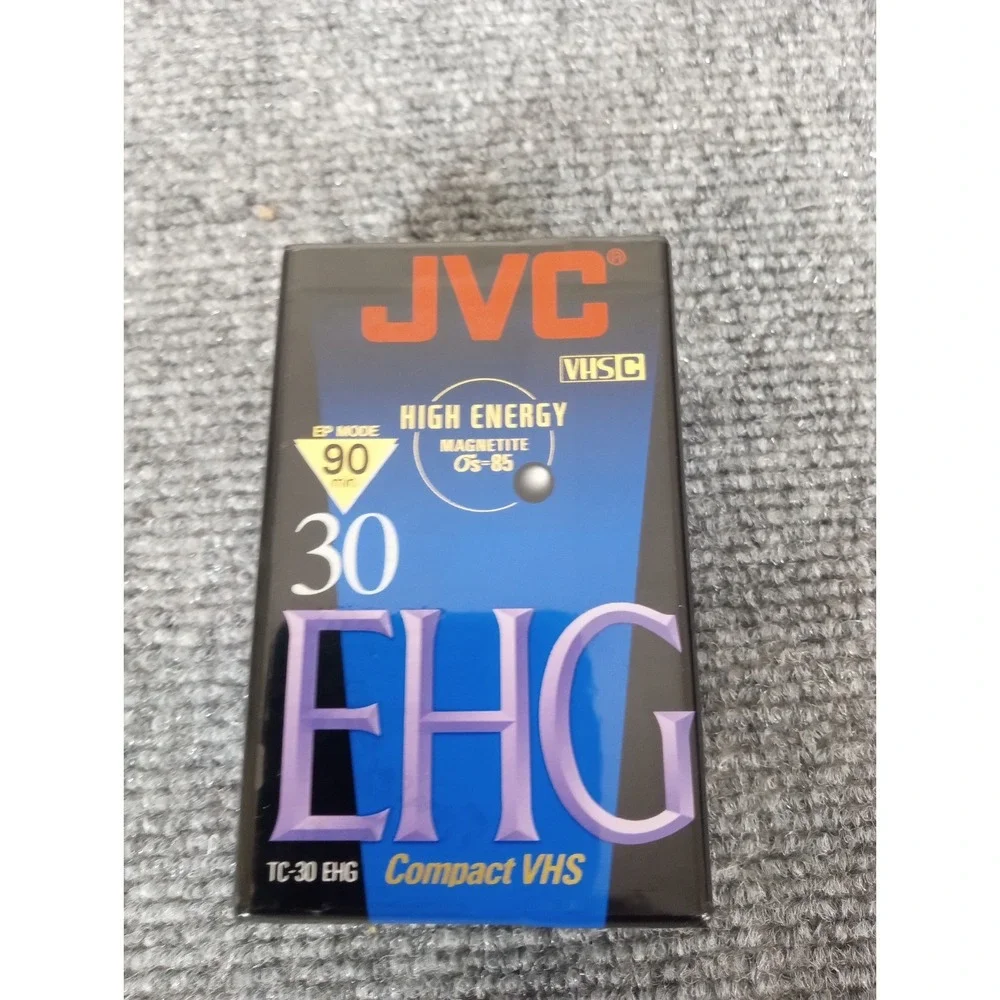 JVC EP 90min High Energy Magnetite Compact VHS TC30 EHG Library Master Camcorder